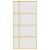 Ușă glisantă, auriu, 102,5x205 cm, sticlă ESG mată și aluminiu GartenMobel Dekor