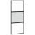 Ușă glisantă, negru, 90x205 cm, sticlă securizată și aluminiu GartenMobel Dekor