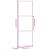 Ușă glisantă, alb, 76x205 cm, sticlă securizată/aluminiu GartenMobel Dekor
