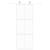 Ușă glisantă, alb, 76x205 cm, sticlă securizată/aluminiu GartenMobel Dekor