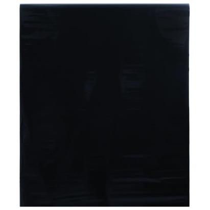 Folie pentru fereastră statică, negru mat, 90x500 cm, PVC GartenMobel Dekor