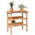 Masă de plante cu raft, maro, 78x38x82,5 cm, lemn masiv de brad GartenMobel Dekor