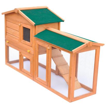 Cușcă de exterior pentru iepuri, adăpost animale mici, lemn   GartenMobel Dekor