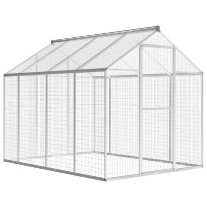 Coteț pentru păsări de exterior, aluminiu, 178 x 242 x 192 cm   GartenMobel Dekor