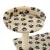 Ansamblu pisici, stâlpi funie sisal, 95 cm imprimeu lăbuțe, bej GartenMobel Dekor