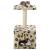 Ansamblu pisici, stâlp funie sisal, bej, 55 cm, imprimeu lăbuțe GartenMobel Dekor