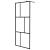 Paravan de duș walk-in, negru, 90x195 cm, sticlă securizată GartenMobel Dekor