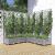 Jardinieră de grădină cu spalier gri deschis 120x120x121,5cm PP GartenMobel Dekor
