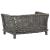 Coș pentru câini cu pernă, gri, 50x33x30 cm, salcie naturală GartenMobel Dekor