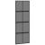 Ușă glisantă, negru, 76x205 cm, sticlă securizată și aluminiu GartenMobel Dekor