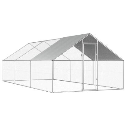 Coteț de păsări pentru exterior, 2,75x6x1,92 m, oțel galvanizat   GartenMobel Dekor
