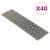 Plăci perforate, 40 buc., 2 mm, 300x80 mm, oțel galvanizat GartenMobel Dekor