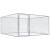 Padoc pentru câini de exterior, 2 x 2 x 1 m, oțel galvanizat GartenMobel Dekor