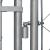 Padoc pentru câini de exterior, 2 x 2 x 1 m, oțel galvanizat GartenMobel Dekor