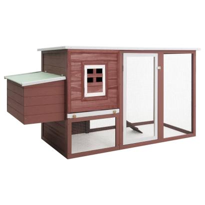Coteț păsări de exterior, casă găini cu 1 cuibar, maro, lemn  GartenMobel Dekor