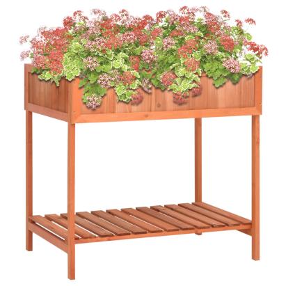 Jardinieră plante aromatice, 80x60x80 cm, lemn masiv de brad GartenMobel Dekor