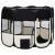 Țarc de câini pliabil cu sac de transport, negru, 90x90x58 cm GartenMobel Dekor