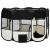 Țarc de câini pliabil cu sac de transport, negru, 125x125x61 cm GartenMobel Dekor