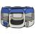 Țarc joacă pliabil câini cu sac de transport albastru 110x110x58 cm GartenMobel Dekor