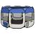 Țarc joacă pliabil câini cu sac de transport albastru 110x110x58 cm GartenMobel Dekor