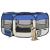 Țarc câini pliabil cu sac de transport, albastru, 145x145x61 cm GartenMobel Dekor