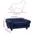 Canapea pentru câini, albastru, 72x45x30 cm, pluș GartenMobel Dekor