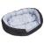 Pernă reversibilă lavabilă pt câini gri și negru, 110x80x23 cm GartenMobel Dekor