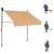 Copertină retractabilă manual cu LED, galben & albastru, 100 cm GartenMobel Dekor