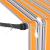 Copertină retractabilă manual cu LED, galben & albastru, 100 cm GartenMobel Dekor