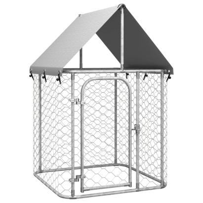 Padoc pentru câini de exterior, cu acoperiș, 100x100x150 cm GartenMobel Dekor