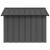 Casă pentru câini antracit 116,5x103x81,5 cm oțel galvanizat GartenMobel Dekor