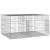 Cușcă pentru iepuri, 2 panouri, 110x79x54 cm, fier galvanizat GartenMobel Dekor