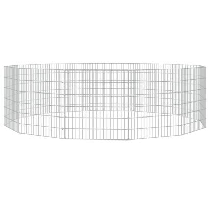 Cușcă pentru iepuri, 12 panouri, 54x60 cm, fier galvanizat GartenMobel Dekor