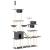 Ansamblu de pisici, stâlpi din funie sisal, gri închis, 279 cm GartenMobel Dekor