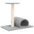 Stâlp zgâriere de pisici cu tunel, gri deschis, 60x34,5x50 cm GartenMobel Dekor