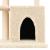 Ansamblu de pisici cu stâlpi din funie de sisal, crem, 83,5 cm GartenMobel Dekor