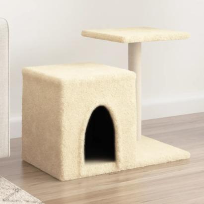 Ansamblu pisici, stâlpi din funie sisal, crem, 50,5 cm GartenMobel Dekor