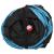 Tunel pentru pisici în formă S, negru/albastru 122 cm poliester GartenMobel Dekor
