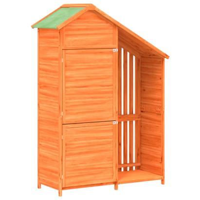 Magazie de unelte de grădină maro 120x53,5x170cm lemn masiv pin GartenMobel Dekor