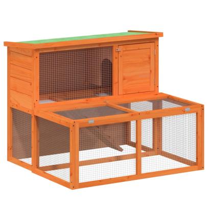 Cușcă pentru iepuri, maro, 102x90x84,5 cm, lemn masiv de pin GartenMobel Dekor