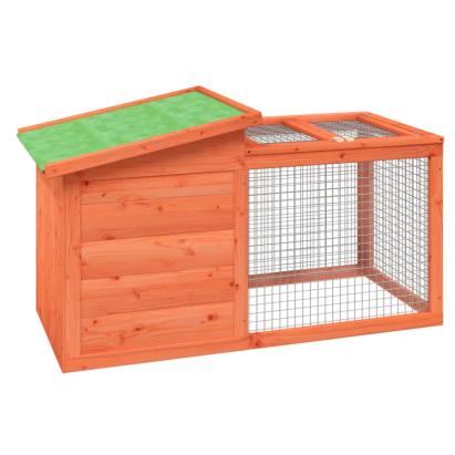 Cușcă pentru iepuri maro 100,5x54x55 cm lemn masiv de pin GartenMobel Dekor