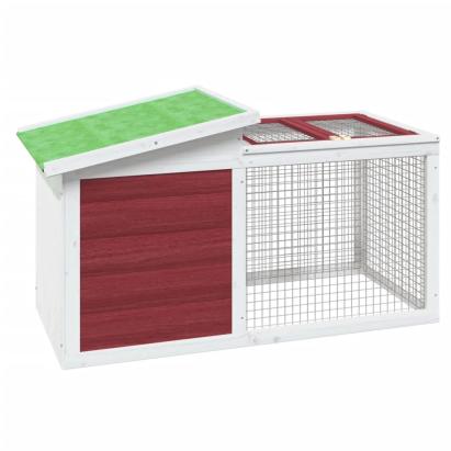 Cușcă pentru iepuri cafeniu 100,5x54x55 cm lemn masiv de pin GartenMobel Dekor