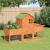Cușcă pentru iepuri maro 170x63x113 cm lemn masiv de pin GartenMobel Dekor