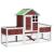 Cușcă pentru iepuri cafeniu 170x63x113 cm lemn masiv de pin GartenMobel Dekor