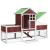 Cușcă pentru iepuri cafeniu 170x63x113 cm lemn masiv de pin GartenMobel Dekor