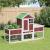 Cușcă pentru iepuri cafeniu 170x63x113 cm lemn masiv de pin GartenMobel Dekor