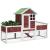 Cușcă pentru iepuri cafeniu 170x63x113 cm lemn masiv de pin GartenMobel Dekor