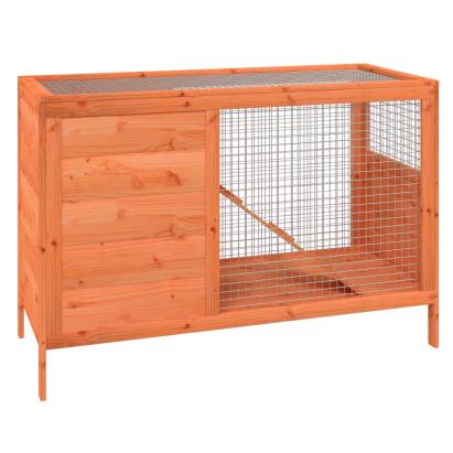 Cușcă pentru iepuri maro 103x44x69,5 cm lemn masiv de pin GartenMobel Dekor