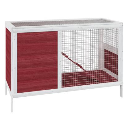Cușcă pentru iepuri cafeniu 103x44x69,5 cm lemn masiv de pin GartenMobel Dekor
