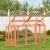 Cutie de mișcare maro 141x94x104 cm lemn masiv de pin GartenMobel Dekor